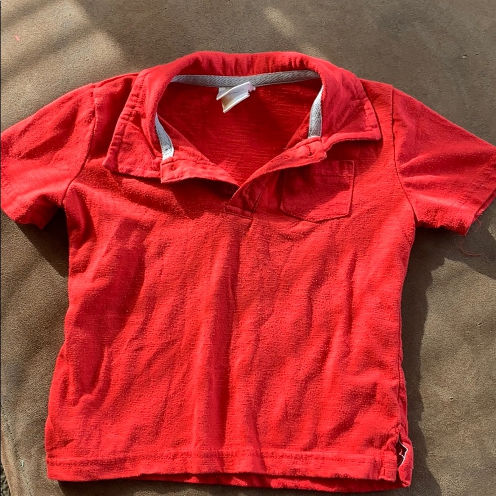 Red polo T-shirt